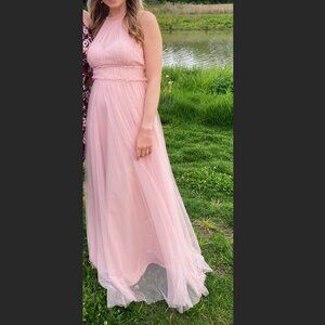 Revelry Naya Tulle Dress in Blush